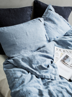 Lovely Linen Lovely Pudebetræk Dusty Blue 50x60 cm