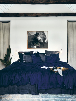 Lovely Linen Lovely Tyynyliina Midnight Blue 50x60 cm