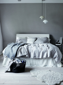 Lovely Linen Lovely Pudebetræk Light Grey 50x60 cm