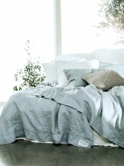 Lovely Linen Misty Pillowcase Sky 50x60 cm