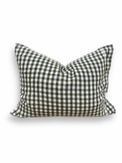 Lovely Linen Misty Pillowcase Square Jeep green 50x60 cm
