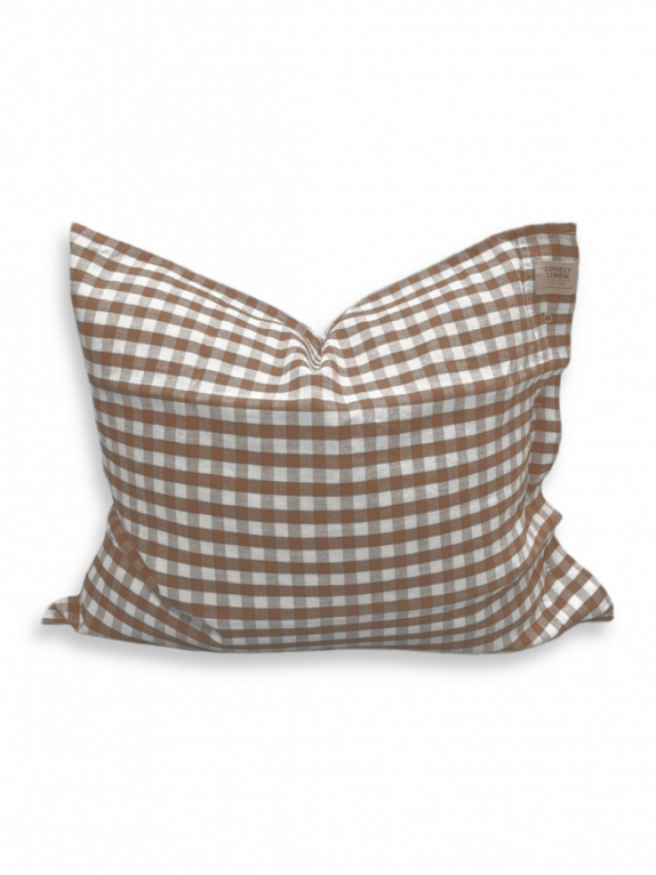 Lovely Linen Misty Pillowcase Square Almond