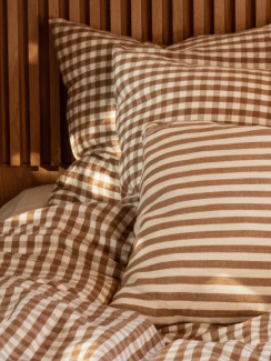 Lovely Linen Misty Pillowcase Square Almond 50x60 cm
