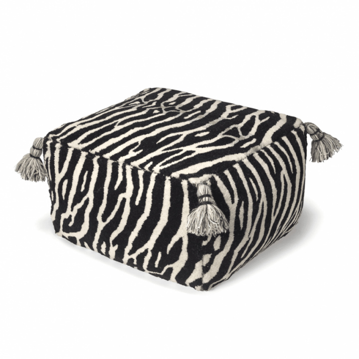 Classic collection Puff Zebra 55x55 cm in the group at Sängvaruhuset Elgen (PO55ZEBW)