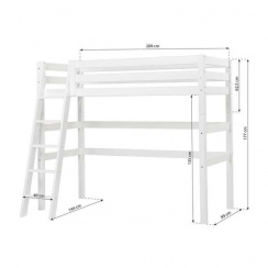 Hoppekids Eco Luxury High Bed 90x200 cm