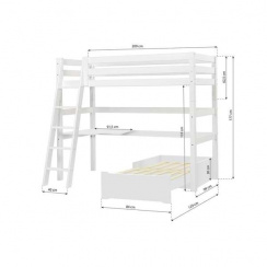 Hoppekids Eco Luxury Mega Bed 90x200 cm