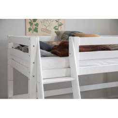 Hoppekids Eco Luxury Mid-High Bed with Sloping Ladder 90x200 cm