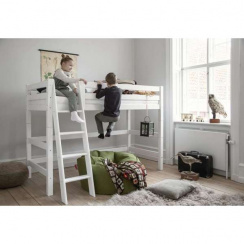 Hoppekids Eco Luxury Mid-High Bed with Sloping Ladder 90x200 cm