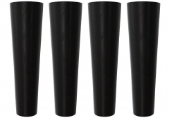Jensen Bed Legs Conic Black-Stained Oak
