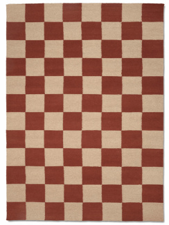 Classic Collection Matto Square Terracotta/Luonnonvalkoinen