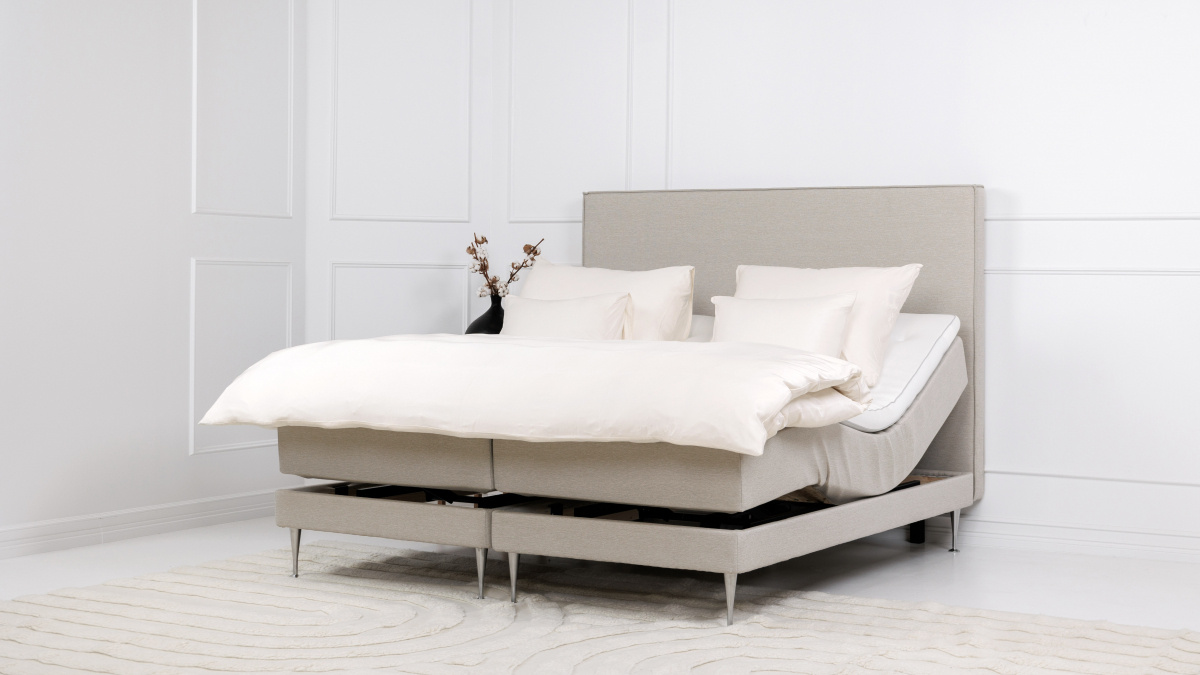 Winga Premium Adjustable Bed Beige 180