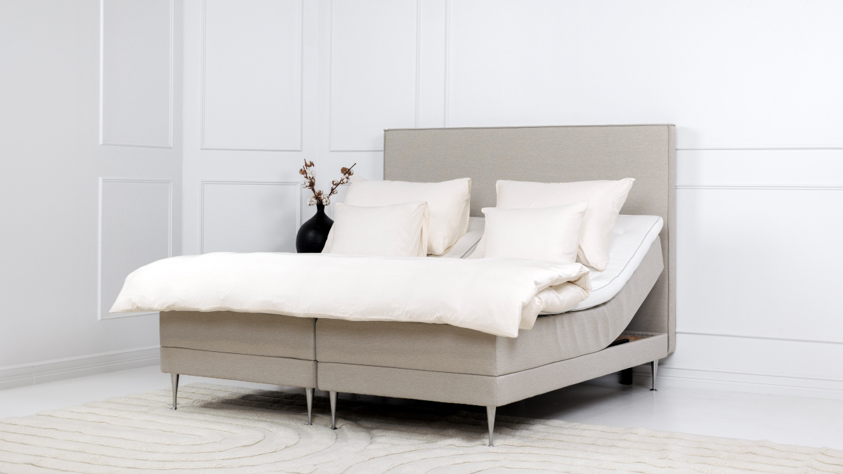 Winga Premium Adjustable Bed Beige 180