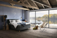Elegance Continental Bed Gray 160 cm Elegance Continental Bed Gray 160 cm