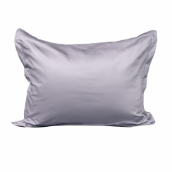 Elgen Hotel Beds Satin pillowcase with wing Steel Gray