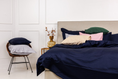 Elgen Hotel Beds Pussilakana Marin Satiini