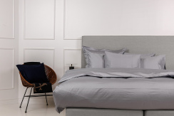 Elgen Hotel Beds Pussilakana Teräksenharmaa Satiini