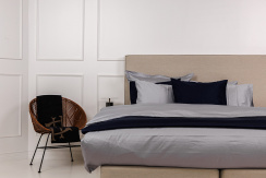 Elgen Hotel Beds Pussilakana Teräksenharmaa Satiini