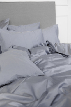 Elgen Hotel Beds Pussilakana Teräksenharmaa Satiini